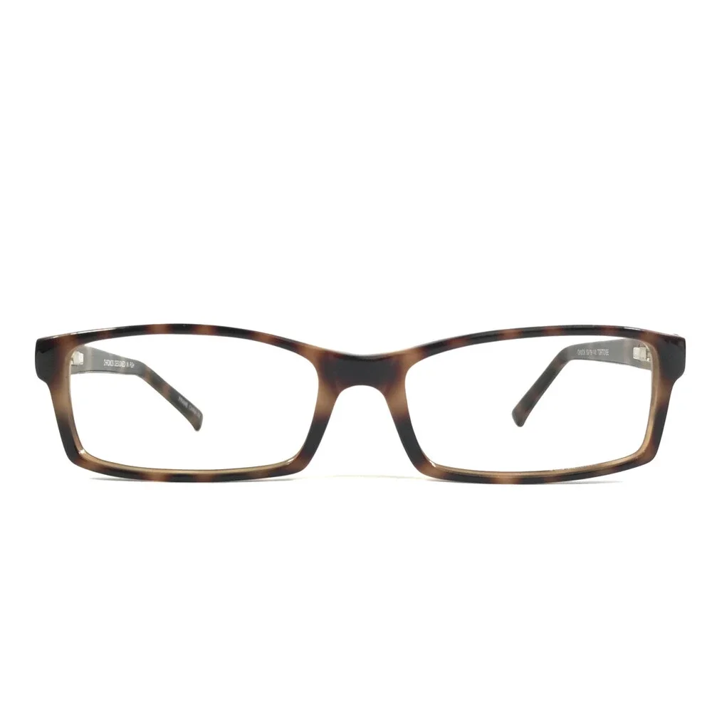 Chromos Eyeglasses Frames CHUCK TORTOISE Brown Rectangle Full Rim 53-19-140
